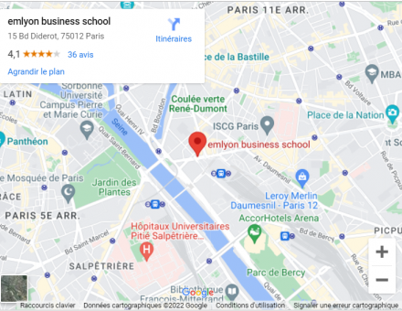 Googlemaps Campus Paris